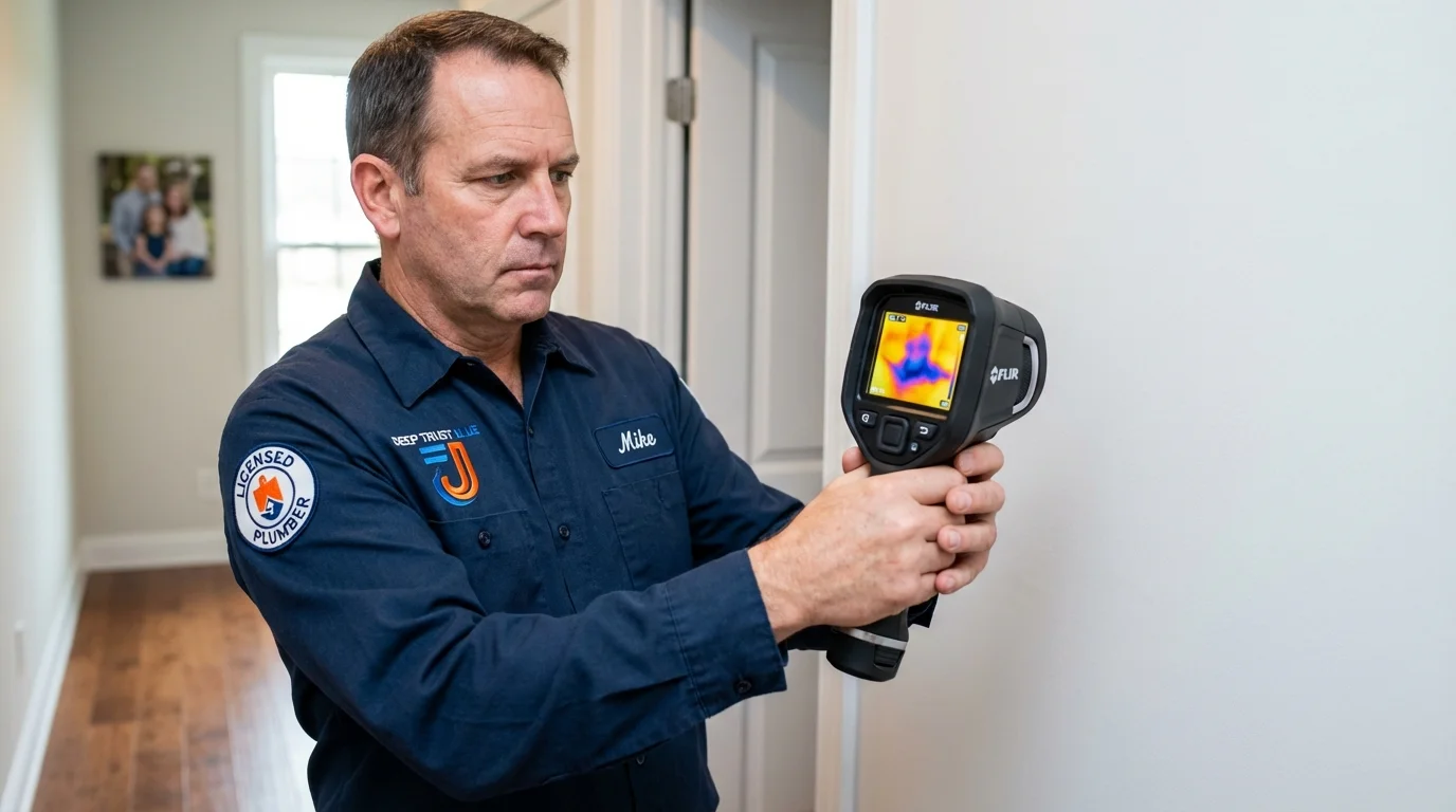 Thermal imaging leak detection by Johns Plumbing LLC in Pana